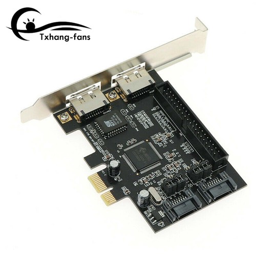 PCIe PCI Express to IDE+2x SATA II+2x ESATA Raid Controller Adapter Card A2TF - Afbeelding 8 van 28