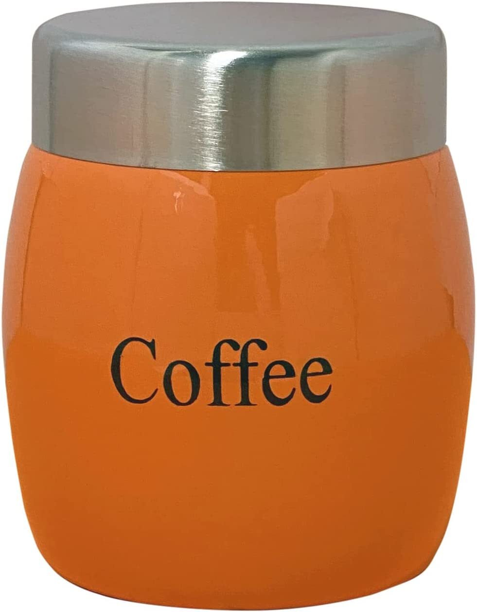 STAINLESS STEEL BARREL SHAPED CANISTERS ,JAR TEA COFFEE OR SUGAR