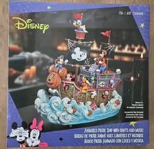 🌟 NEW🌟 Halloween Disney Pirate Ship With Lights And Music - Costco LIMITED