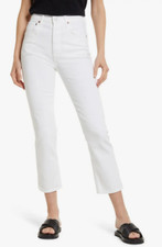 NEW  178 AGOLDE RILEY CROP HIGH WAIST STRAIGHT LEG JEANS WHIP SZ 31
