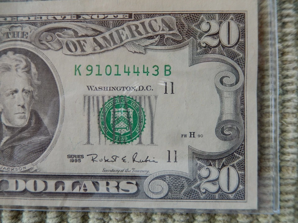 1995 $20 FEDERAL RESERVE NOTE DALLAS - Mint Perfect - Image 4 of 4