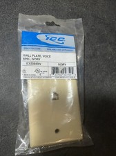 International Connectors and Cable Corp. IC630E60IV Wall Plate Voice 6P6C Ivory
