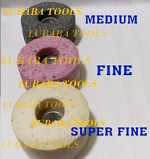 1-7/8" VALVE SEAT GRINDING STONES 3x MULTI GRIT For B & D HOLDER 9/16" Thread