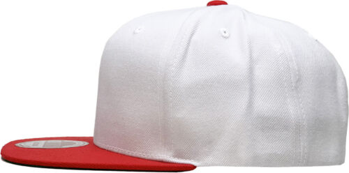Premium Classic Snapback Wool Blend Plain Basic Cap Hat - Picture 138 of 139