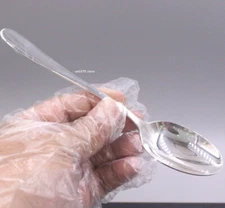 Solid 999 Fine Silver Spoon Healthy Dinnerware Polish Soup Spoon 6.9inch/47-48g