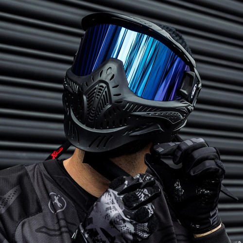 HK Army HSTL Paintball Brille Maske mit Anti-Beschlag Thermolinse - schwarze Eis Linse - Bild 6 von 8