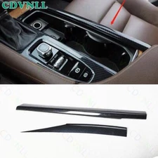 For Volvo S90 2017-2024 Carbon Fiber Central Console Gear Shift Both Side Cover
