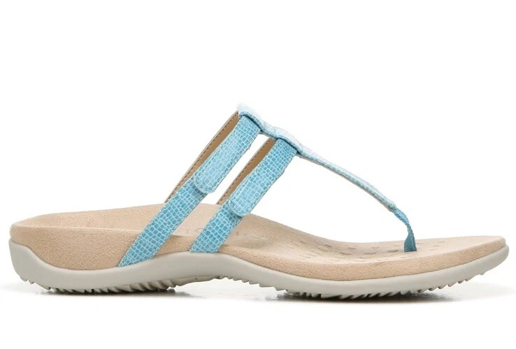 Vionic Elvia Sandal Womens 8.5 Porcelain Blue Arch Support Orthotic New - Image 4 of 4