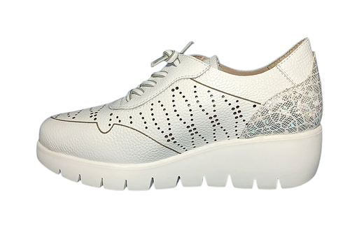 sneakers donna desiree zero27 100% pelle bianco contattare per disponibilita'. - Foto 4 di 5