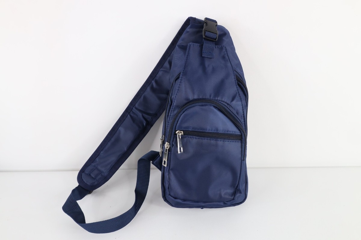JILLSTUART■[Gelato] Navy canvas backpack and sling bag Navy Blue Slim Women's Backpack Crossbody Bag | Aris Bags