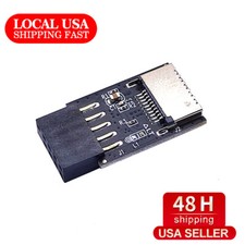 Motherboard USB2.0 9Pin to TYPE-C A-KEY Front Connector Converter USB3.2 TYPE-E