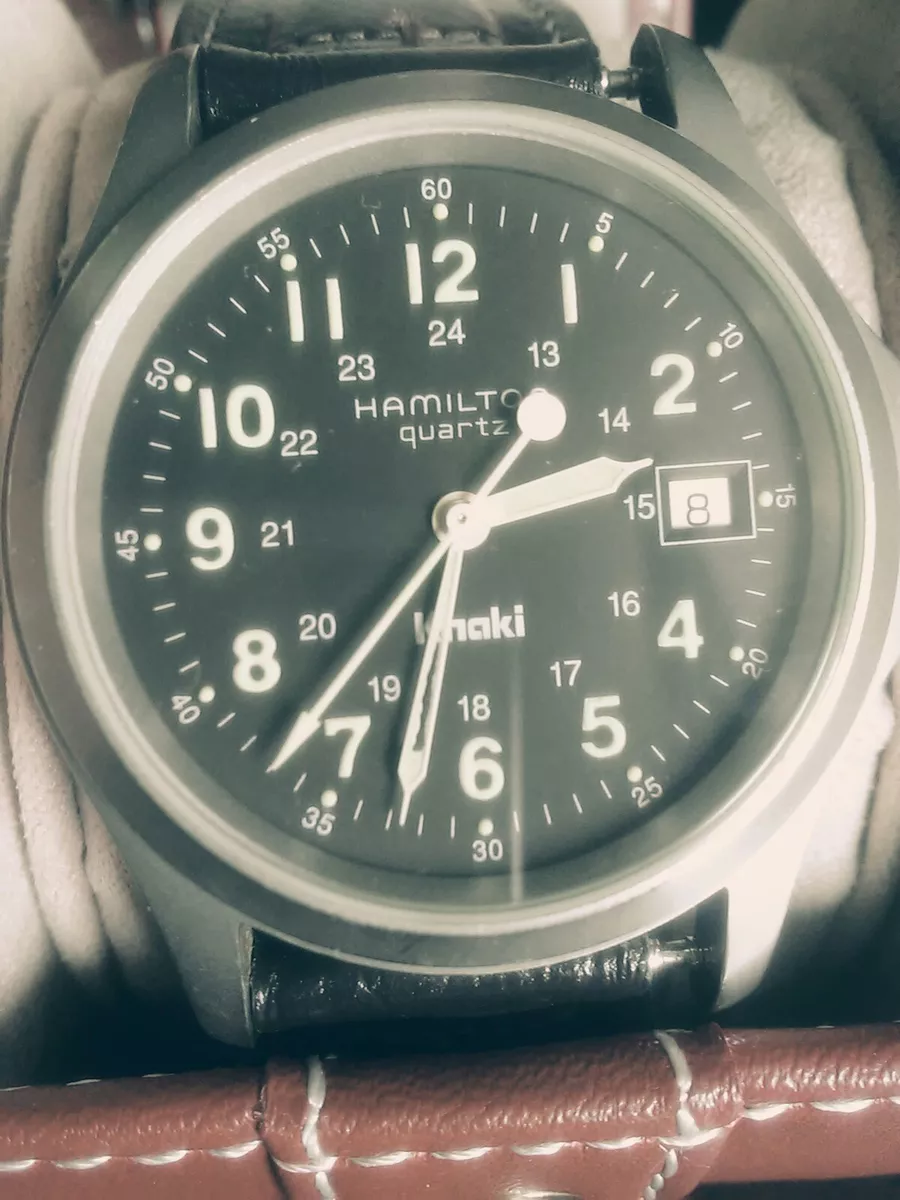 HAMILTON KHAKI FIELD MILITARY 9821C QUARTZ SWISS MAN'S WATCH