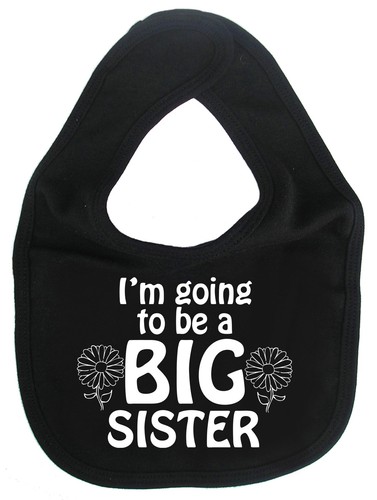 Babero Big Sister "I'm Going to be Big Sister" regalo de regate de alimentación para bebés - Imagen 2 de 10