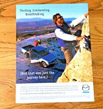 MAZDA B SERIES TRUCK PICKUP - COLLECTIBLE FRAMEABLE ORIGINAL CLASSIC CAR ADVERT
