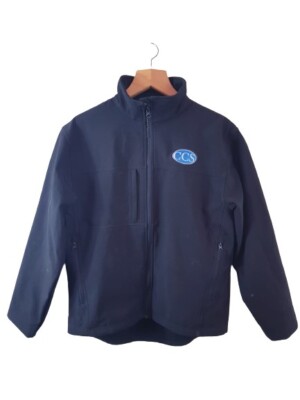 Result GGS Herren Langarm Schwarz Full Zip Basic Jacke Mantel Größe Small S 
