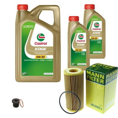 MANN-FILTER Ölfilter 7 L Castrol EDGE Titanium FST 5W-30 für Cupra Audi Ateca