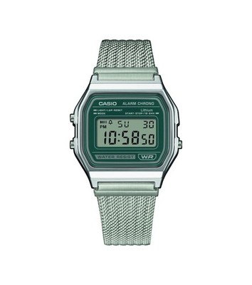 CASIO Armbanduhr A158WEM-3EF Digital Casio Collection Vintage Retro Metallband