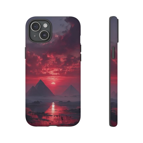 Egypt Pyramids Blood Red Sky Phone Case for iPhone, Samsung Galaxy, Pixel - 第 49/239 張圖片