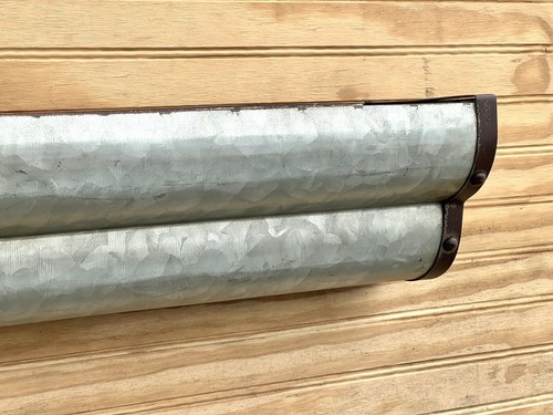 Rustic Galvanized Metal Wall Planter Shelf – 16” Farmhouse Wall Decor - New - Picture 5 of 12