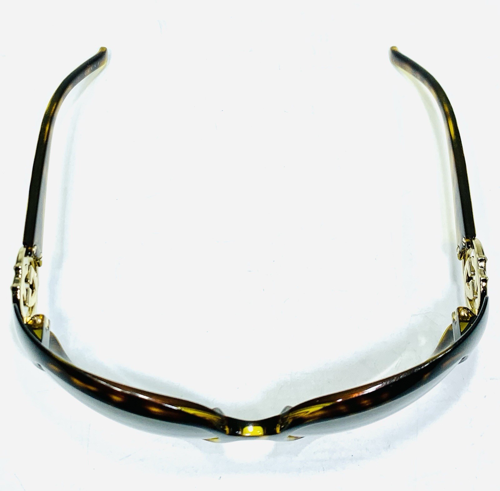 Gucci Tortoise Shell Gold Interlocking GG Logo Wo… - image 10