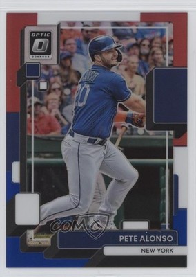 2022 Panini Donruss Optic Red White & Blue Prizm 106/199 Pete Alonso #198 5n4