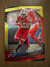 2025 Panini Prizm Red & Yellow Prizm Frank Gore #140 Bills NFL /44
