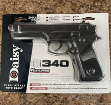 Daisy Model 340 Powerline Spring Air .177 Caliber 200 Shot BB Air Pistol, Black