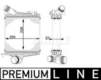 Mahle LadeluftkÜHler LLK TURBO-KÜHLER | CI 221 000P