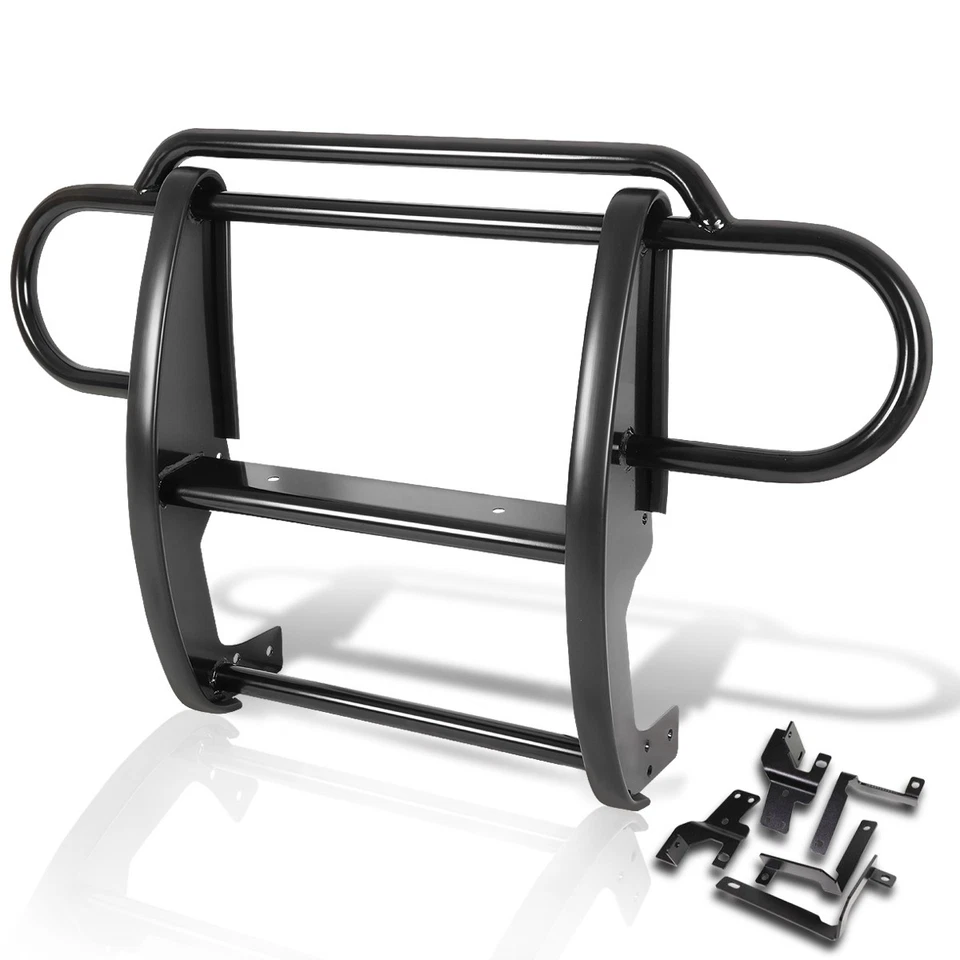 Protector de rejilla de cepillo de parachoques delantero recubierto negro para Jeep Wrangler 07-17 Foto 2 de 4