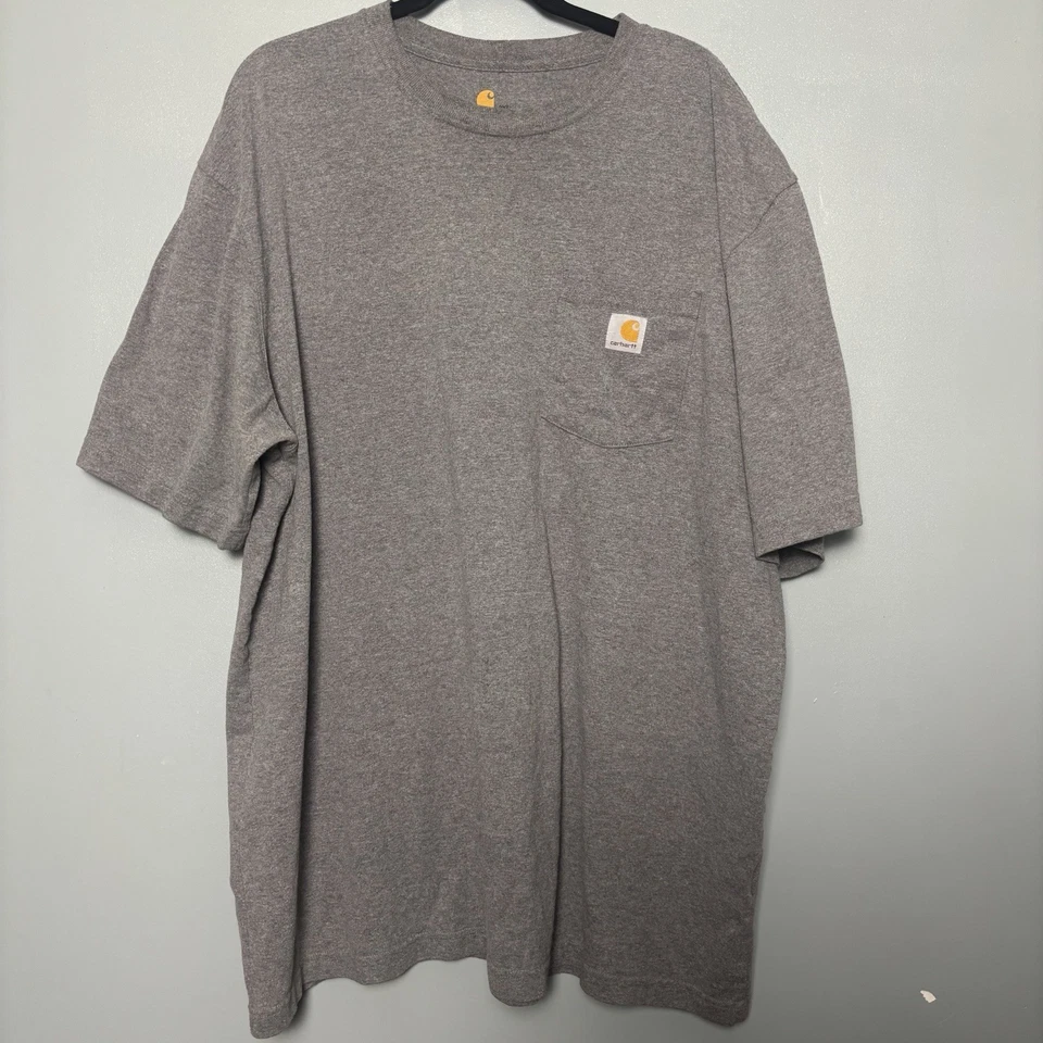 Lote de 3 Camisas de Trabajo Carhartt Hombre Naranja Gris Granate 2XL XXL Tienda Exterior Foto 2 de 4