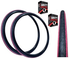 Baldys COMET 700 x 28c STRISCE ROSSE Slick Bici da Corsa Strada PNEUMATICO s TUBO s