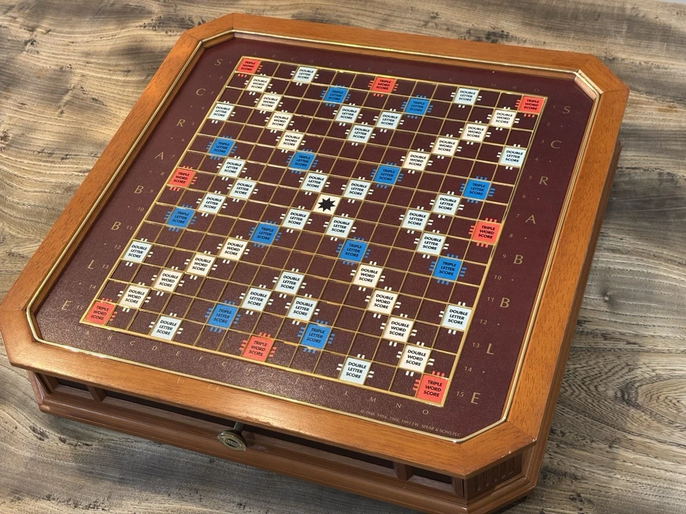 Vintage Franklin Mint Scrabble Collector's Edition Gold Plated Tiles - Image 2 of 4
