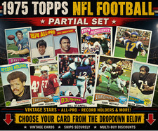 1975 Topps NFL Football YOU PICK Vintage Stars RCs All-Pro Dolphins Raiders+ RAV