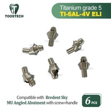 6 pezzi pilastro angolato multi unità titanio compatibile Bredent SKY veloce e fisso