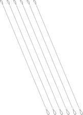 6 Pack 19.6" Stainless Steel Safety Cables, 1.5mm Core Diameter Heavy Duty