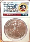 Rare! 2026 $1 Eagle & 250th Anniversary Ag 1/10oz Gilt Medal MS69/MS70 NGC