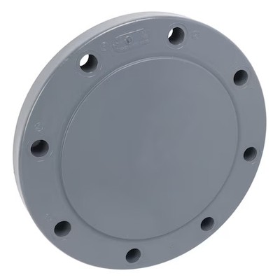 Pvc Blind Flange, Socket, 6 In Pipe Size, 853-060