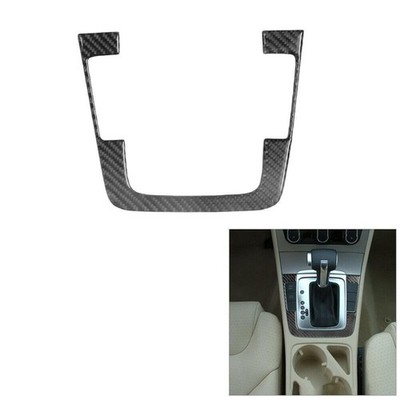 For Volkswagen Passat Carbon Fiber Interior Auto Gear Shift Frame Cover Trim