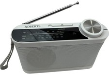 Roberts Portable AM FM Radio R9993 Compact Design White
