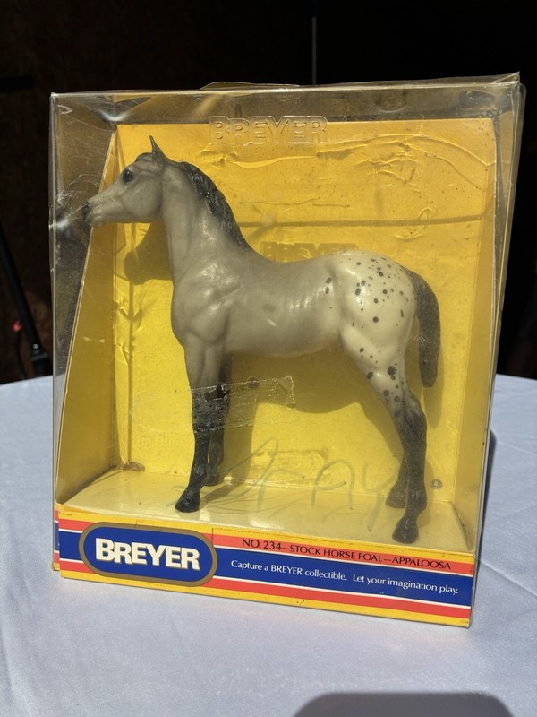 Vintage Breyer Appaloosa Stock Horse Foal #234 Grey Blanket Appaloosa With Box