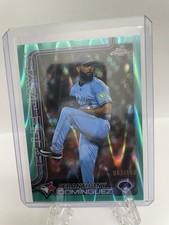 2025 Topps Chrome Update - Seranthony Dominguez #USC100 Aqua Wave /199 TOR