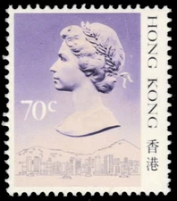HONG KONG 494 (SG542A) - Queen Elizabeth II "1987 Type I" (pa11863)