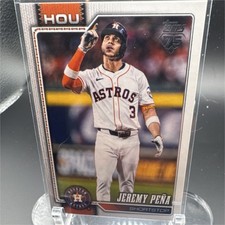 Topps Jeremy Peña Houston Astros 2025 Series 1 Base Set Baseball Card #307