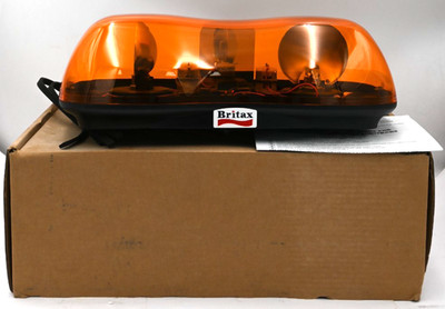 BRITAX 420-00-24V LIGHTBAR ROTATING AMBER MINI BEACON BAR-24V