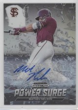 2021 Panini Prizm Draft Picks Power Surge Silver Matheu Nelson #PS-MN Auto 1i7n