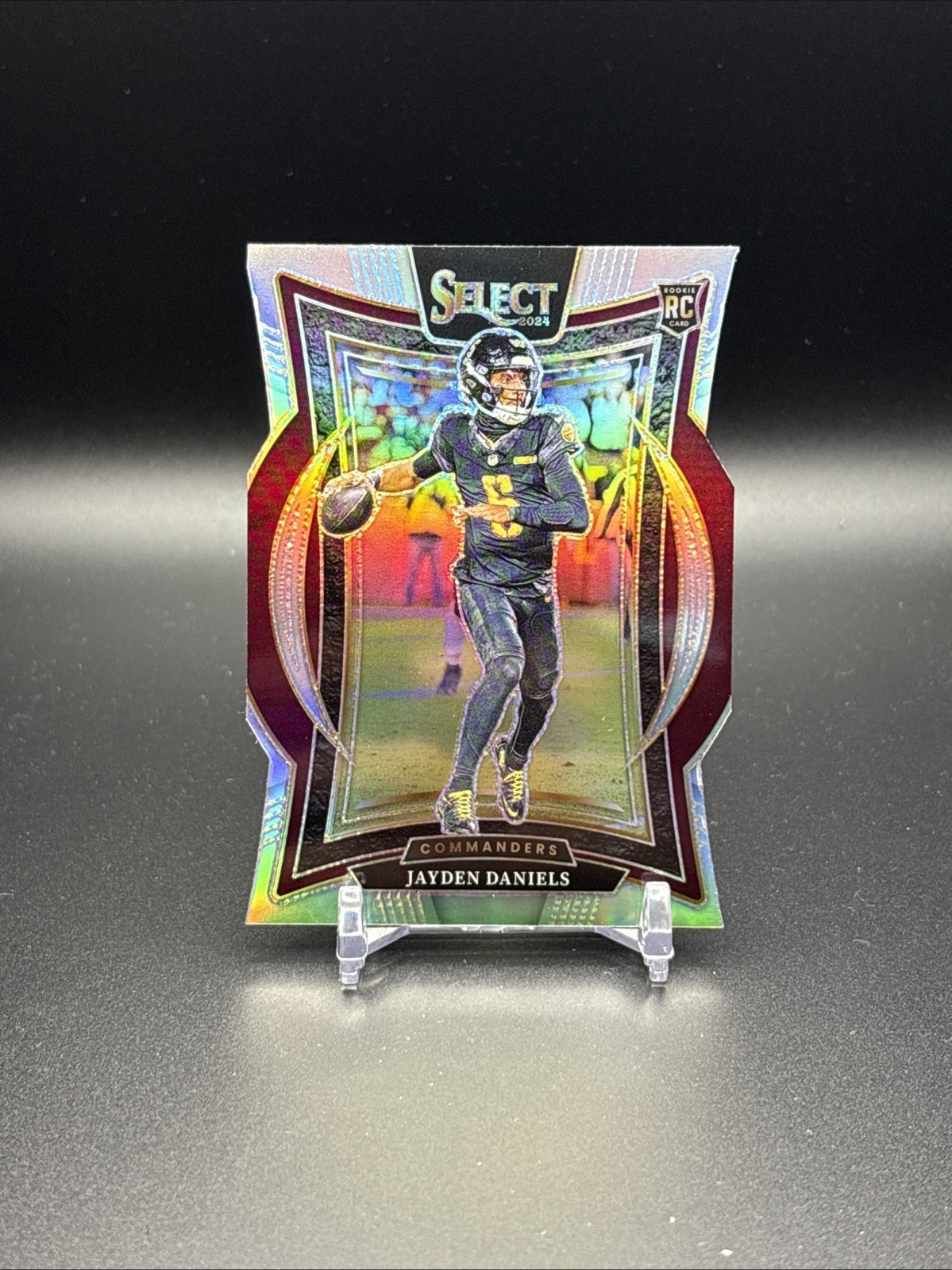 2024 Panini Select - Concourse Jayden Daniels #26 Silver Prizm Die-Cut (RC)