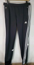 Adidas Track Pants Women's Size Medium Zip Ankles And Pockets With Drawstring