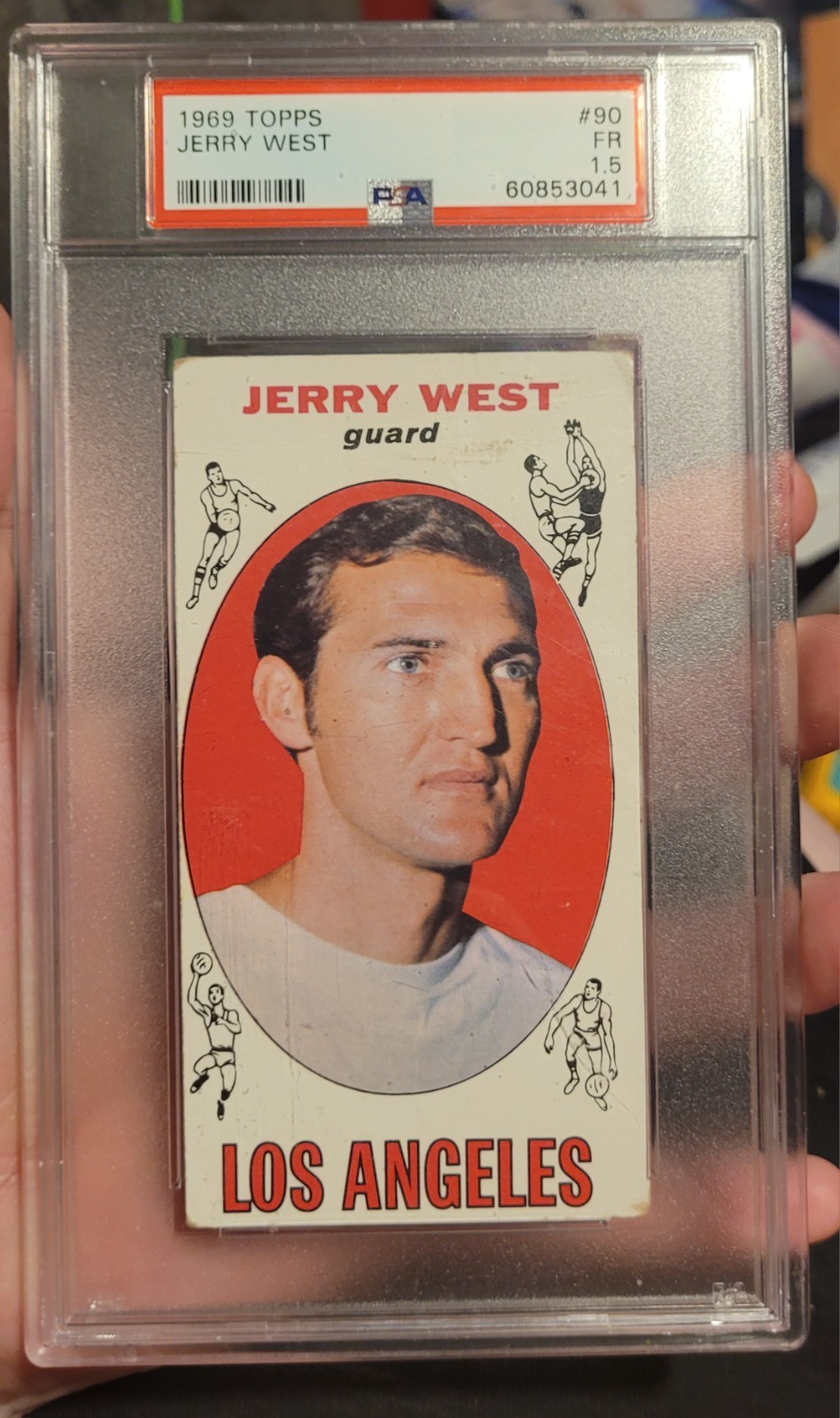 1969-70 Topps Basketball- Jerry West #90 HOF Los Angeles Lakers EX+
