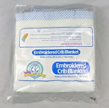 Vintage 1997 Gerber Baby Looney Tunes Tweety Crib Blanket 36x45 NEW Embroidered