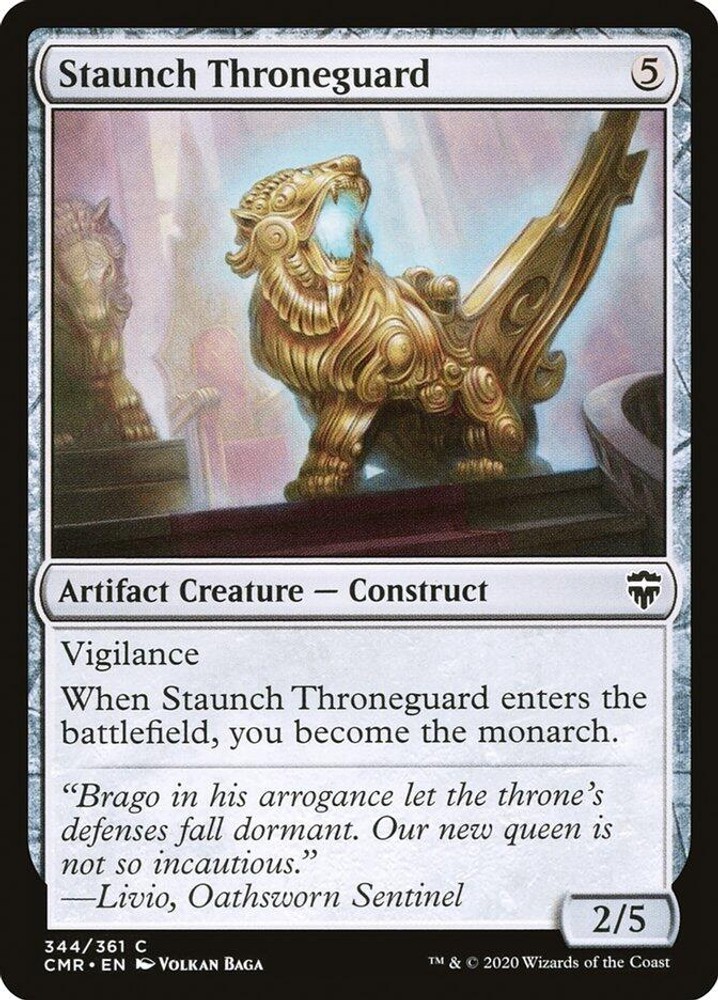 NM - Staunch Throneguard CMR - 344 Commander Legends